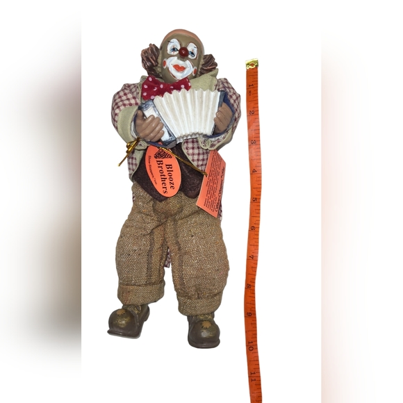 VINTAGE SHOW STOPPERS BLOOZE BROTHERS CLOWN COLLECTIBLE PORCELAIN HAND PAINTED - Picture 10 of 15